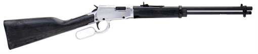 Picture of Rossi RL22181WD-NI Rio Bravo 22 LR 15+1 18" Black Polished Alloy Steel Barrel, Nickel Stainless Steel Receiver, Hardwood Fixed Stock, Right Hand RL22181WD-NI RL22181WDNI