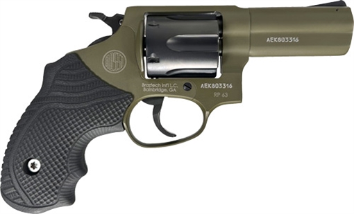 Picture of Rossi 2RP631FLOK RP63 Small Frame 357 Mag/38 Special +P 6rd 3" Sniper Green Cerakote Stainless Steel Barrel, Satin Stainless Cylinder, Sniper Green Cerakote Stainless Steel Frame, Black LOK Grip 2-RP631F-LOK