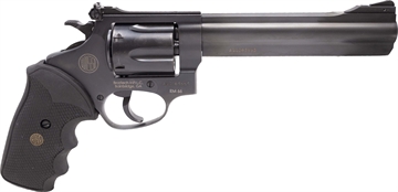 Picture of Rossi 2RM661 RM66 Medium Frame 38 Special +P/357 Mag 6 Shot, 6" Black Stainless Steel Barrel, Cylinder & Frame, Black Textured Rubber Grip, Hammer Block Safety, Exposed Hammer 2-RM661