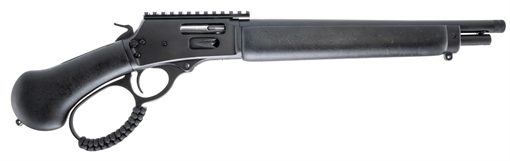 Picture of Rossi R95, Lever Action Pistol Grip Firearm, 357 Magnum, 13.25" Threaded Barrel, Picatinny Top Rail, Cerakote Finish, Black, Medium Loop, 6 Rounds 95P357131 754908346004