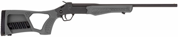 Picture of Rossi SSP1GRAY Tuffy Single Shot Youth 410 Gauge Break Open 3" 1rd 18.50" Matte Black Barrel, Matte Black Steel Receiver, Gray Synthetic Thumbhole Stock w/Shell Holder, Right Hand SSP1-GRAY