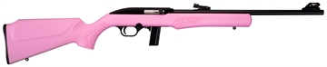 Picture of Rossi RS22 Full Size 22 LR 10+1 18" Matte Black Steel Barrel, Matte Black Grooved Aluminum Receiver, Pink Synthetic Fixed Stock RS22L1811P