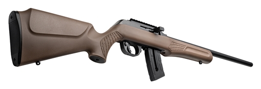 Picture of Rossi RS22 22 WMR 10+1 21", Matte Black Barrel/Rec, Brown Fixed Monte Carlo Stock, Optics Mount RS22W2111B