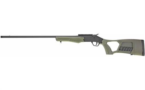 Picture of Rossi Tuffy Turkey Gun, Single Shot, 410 Gauge, 3" Chamber, 26" Barrel, Matte Finish, Black, Green Synthetic Stock, X-Full Choke, Fits Adult and Compact Shooters with Stock Extensions, 1 Rounds SSPTKY