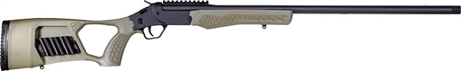 Picture of Rossi Tuffy Turkey 20 Gauge 1rd 26" Alloy Steel Barrel & Receiver w/Matte Black Finish, Synthetic OD Green Fixed Thumbhole Stock w/Shell Holder, Ambidextrous (Youth) SSP20TKY