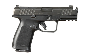 Picture of Rost Martin RM1C, Comped, Striker Fired, Semi-automatic, Polymer Frame Pistol, Compact, 9MM, 4" Compensated Barrel, Nitrocarburized Finish, Black, Front White Dot Sight, Black Serrated Rear Sight, Optics Ready, Ambidextrous, 2 Magazines, (1)-17 Round and (1)-15 Round, Includes RMR Mounting Plate RM1CBLKOSP-COMP