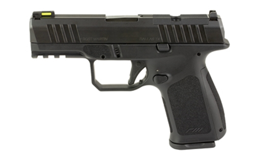 Picture of Rost Martin RM1C, Striker Fired, Semi-automatic, Polymer Frame Pistol, Compact, 9MM, 4" Barrel, Nitrocarburized Finish, Black, HIVIZ LiteWave H3 Tritium Night Sights, Optics Ready, Ambidextrous, 2 Magazines, 10 Round, Includes RMR Mounting Plate RM1CBLKOSP10TI
