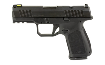 Picture of Rost Martin RM1C, Striker Fired, Semi-automatic, Polymer Frame Pistol, Compact, 9MM, 4" Barrel, Nitrocarburized Finish, Black, HIVIZ LiteWave H3 Tritium Night Sights, Optics Ready, Ambidextrous, 2 Magazines, 10 Round, Includes RMR Mounting Plate RM1CBLKOSP10TI