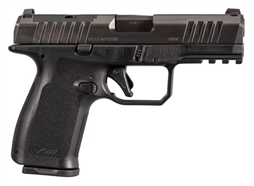Picture of Rost Martin RM1C, Striker Fired, Semi-automatic, Polymer Frame Pistol, Compact, 9MM, 4" Barrel, Nitrocarburized Finish, Black, Front White Dot Sight, Black Serrated Rear Sight, Optics Ready, Ambidextrous, 10 Rounds, 2 Magazines, Includes RMR Mounting Plate, California Compliant RM1CBLKOSP10CA