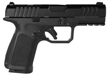 Picture of Rost Martin RM1C 9mm Luger 15+1 4" Black Match Grade Barrel, Black Tenifer Optic Ready/Serrated Steel Slide, Black Polymer Frame w/Picatinny Rail, Textured Grip, Ambidextrous RM1CBLKOSP15