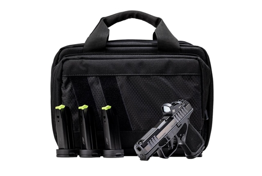 Picture of Rost Martin RM1S Comp Handgun Bundle 9mm Luger 15(4)rd Magazines 3.6" Barrel Black Viridian Red Dot Pistol RM1CBLKOSP15(COMP)SPL