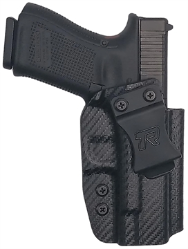 Picture of Rounded Gear Kydex IWB Black Kydex Fits Glock 19 Belt Clip Right Hand GLK192332CFRHVAR