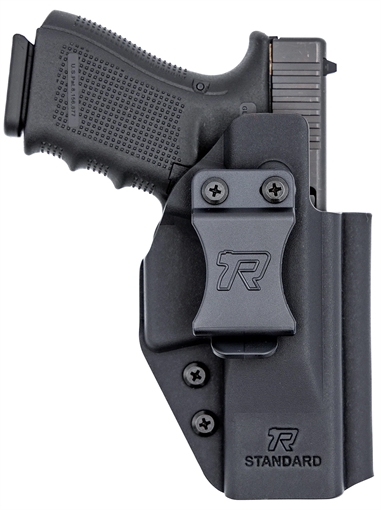 Picture of Rounded Gear Universal Kydex IWB Black Kydex Belt Clip Fits Standard Sized Handguns Right Hand RGUNVRSLSTNDRDBLK