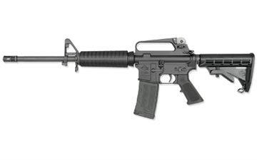 Picture of Rock River Arms LAR-15 A2 Carbine, Semi-automatic, AR, 223 Remington/556NATO, 16" Barrel, Anodized Finish, Black, Carbine Length Gas System, A2 Upper Receiver, A2 Front Sight, 2-Stage Trigger, 6 Position Collapsible Stock, 30 Rounds, 1 Magazine AR1295