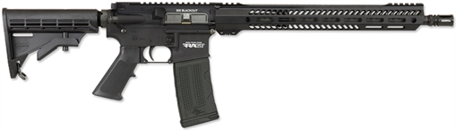 Picture of Rock River Arms BT92132 LAR-BT9G 9mm Luger 15+1 7" Black Threaded Barrel, M-LOK Handguard, Black Aluminum Picatinny Rail Receiver, Black Polymer SB Tactical SBA3 Arm Brace, Black Hogue Rubber Grip BT92132 BLK1700DS
