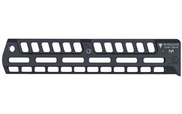Picture of RS Regulate , 10" Handguard, M-LOK, Fits Twin Bolt Galil ACE Rifle, Anodized Finish, Black, Not Compatible with Pistol or Rifle Length Single Long Cross Bolt Handguards GAR-10M-N
