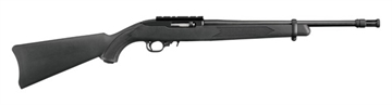 Picture of Ruger 10/22 Tactical, Semi-automatic Rifle, 22 LR, 16.1" Threaded Barrel with Ruger Flash Suppressor, Satin Black Finish, Alloy Steel, Black Synthetic Stock, 10 Rounds 01261