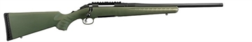 Picture of Ruger American Predator Full Size 308 Win 4+1 18" Matte Black Threaded Barrel, Matte Black Steel Receiver w/Picatinny Rail, Moss Green Fixed Synthetic Stock 6974