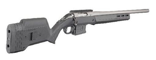Picture of Ruger American, TALO, Bolt Action Rifle, 308 Winchester, 16" Barrel, Threaded 5/8x24, Cerakote Finish, Silver, Magpul Hunter American Stock, Right Hand, 5 Rounds, 1 PMAG AICS Magazine 26997