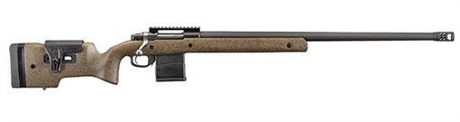 Picture of Ruger Hawkeye Long-Range Target Full Size 6.5 Creedmoor 10+1 26" Matte Black Steel Threaded Barrel, Picatinny Rail Steel Receiver, Black Speckled Brown Adj Comb & LOP Laminate Stock 47184