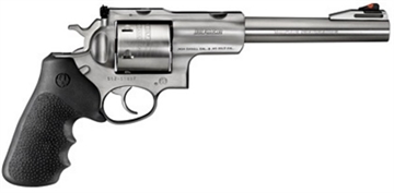 Picture of Ruger Super Redhawk Standard, Double/Single Action, Revolver, 454 Casull, 7.5" Barrel, Stainless Steel, Satin Finish, Silver, Hogue Tamer Monogrip Grip, Adjustable Rear & Ramp Front Sight, 6 Rounds, KSRH-7454 05505