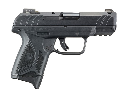 Picture of Ruger Security-9 Compact Pro 9mm Luger 3.42" Barrel 10+1, Black Polymer Frame With Picatinny Acc. Rail, Front Serrated Black Oxide Steel Slide, Trigger Safety 3815