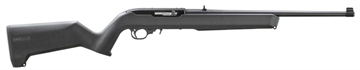 Picture of Ruger 10/22, Semi-automatic Rifle, 22 LR, 18.5" Cold Hammer Forged Barrel, Satin Finish, Black, Black Magpul MOE X-22 Stock, Adjustable Rear Sight, Gold Bead Front Sight, 10 Rounds, 1 Magazine 31223