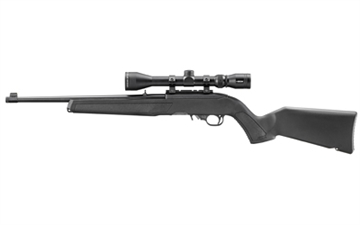 Picture of RUGER 10/22 22LR 16.4IN THREADED BARREL 10RD BLACK POLYMER STOCK W/M-LOK SLOTS BX TRIGGER 3-9X40 SCOPE RUGER HARD CASE 32001 32001 32001-RUG