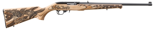 Picture of Ruger 10/22, We The People, TALO, Semi-automatic Rifle, 22 LR, 18.5" Barrel, Satin Black Finish, We The People Engraved Altamont Natural Laminate Stock, Adjustable Rear Sight, Gold Bead Front Sight, 10 Rounds, 1 Magazine 31240