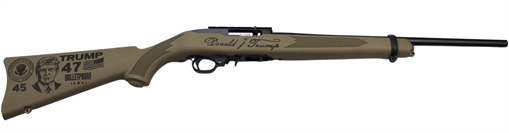Picture of RUGER 10/22 CARBINE 22LR 18.5" BBL, 1-10RD FDE TRUMP 2.0 47TH 31210-TRUMP2.0