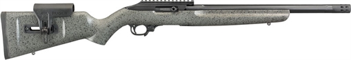 Picture of Ruger 10/22 Competition 22 LR 10+1 16.12" Fluted Barrel, Black Rec, Adjustable Comb Black Speckled Gray Stock 31120
