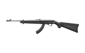 Picture of Ruger 10/22 Takedown Rifle .22 LR 25rd Magazines(1) 18.5" Threaded Stainless Barrel Black Synthetic Stock 32028