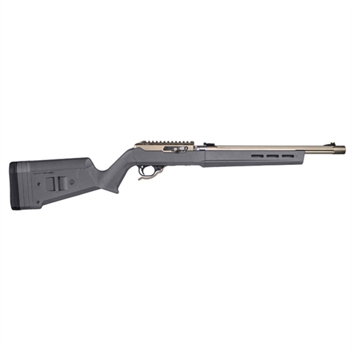 Picture of Magpul MAG760-GRY Hunter X-22 Stock Fixed Adjustable Comb Stealth Gray Synthetic for Ruger 10/22 Takedown MAG760GRY