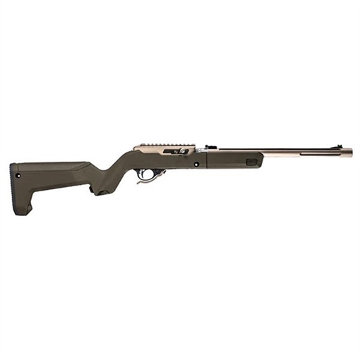 Picture of Magpul Industries X-22 Backpacker Stock, Fits All Ruger 10/22 Takedowns, Including 10/22 Takedowns With Tactical Solutions SB-X Barrels, MOE SL Non-Slip Rubber Butt Pad, Storage Compartment Fits 3-10Rd Magazines, OD Green MAG808-ODG MAG808ODG