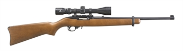 Picture of Ruger 10/22 Carbine, Semi-automatic Rifle, 22LR, 18.5" Barrel, Satin Black Finish, Hardwood Stock, Viridian EON 3-9x40 Scope and Ruger Case, 10Rd Rotary Magazine 31159