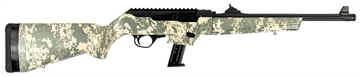 Picture of Ruger PC Carbine 9mm Luger 17+1 16.12" Threaded/Fluted Barrel, Type III Hard Coat Anodized Aluminum Alloy Receiver, Green Digital Camo Stock, Optics Ready 19107