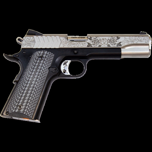 Picture of RUGER 1911 DERBY 151 RUN FOR THE ROSES EXCLUSIVE 9MM PISTOL 5" BLK/STS ENGRAVED, 2-9RD MAGS 6794-DERBY