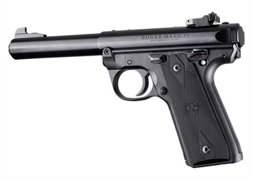 Picture of Ruger 22/45 MKIV Rubber Grip Panels Checkered W/Diamonds Black 79090