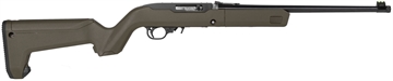 Picture of Ruger 10/22 Takedown 22 LR 10+1 16.40" Threaded Barrel, Satin Blued Alloy Steel, Exclusive Magpul X-22 Backpacker OD Green Stock, Cross-Bolt Manual Safety, Includes 4 BX-1 Mags 31101