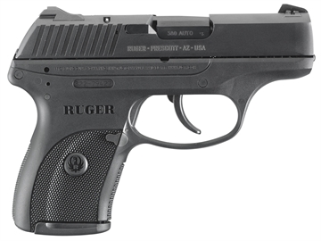 Picture of Ruger LC380, Double Action Only, Semi-automatic, Polymer Frame Pistol, Compact, 380 ACP, 3.1" Barrel, Blued Finish, 3 Dot Drift-Adjustable Sights, 7 Rounds, California Compliant 03253