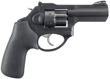 Picture of Ruger LCRx, Double/Single Action, Revolver, Small Frame, 22 WMR, 3" Barrel, Stainless Steel, Matte Finish, Black, Hogue Tamer Monogrip, Adjustable Black Blade Rear & Replaceable Pinned Ramp Front Sight, 6 Rounds 05437