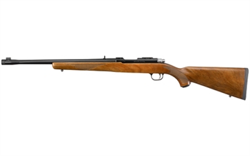 Picture of Ruger 77/44, Bolt Action Rifle, 44 Magnum, 18.5" Threaded Barrel, 11/16X24 Threads, Blued Finish, Walnut Stock, Adjustable Rear Sight, Bead Front Sight, 4Rd 0 73667607 7416