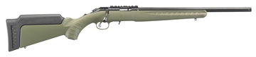 Picture of Ruger American Rimfire Sports South Exclusive Full Size 22 LR 10+1 18" Satin Blued Threaded Barrel, Satin Blued Steel Receiver w/Scope Rail, OD Green Synthetic Adjustable Stock, Right Hand 8334