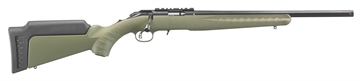 Picture of Ruger American Rimfire Sports South Exclusive Full Size 22 WMR 9+1 18" Satin Blued Threaded Barrel, Satin Blued Steel Receiver w/Scope Rail, OD Green Synthetic Adjustable Stock, Right Hand 8335