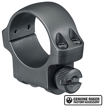 Picture of Ruger Steel Scope Ring - Single (3BHM) 1" Low .812" Height - Hawkeye Matte Blued 90277