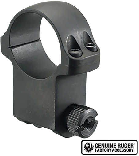 Picture of Ruger Steel Scope Ring - Single (6BHM) 1" Extra High 1.187" Height - Hawkeye Matte Blued 90280