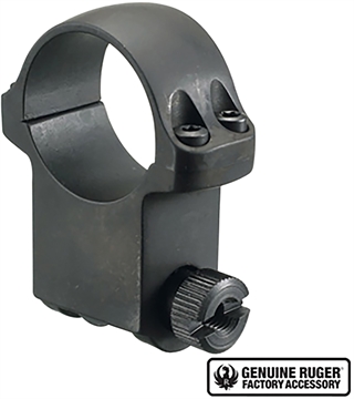 Picture of Ruger Steel Scope Ring - Single (6BHM) 1" Extra High 1.187" Height - Hawkeye Matte Blued 90280