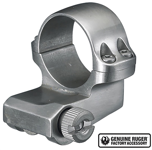 Picture of Ruger Steel Scope Ring - Single (4KO) 1" Medium OFFSET .937" Height - Stainless Finish 90288