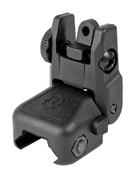 Picture of Ruger Rapid Deploy Rear Sight, Back up Sight, Fits Picatinny, Black Polymer 90415