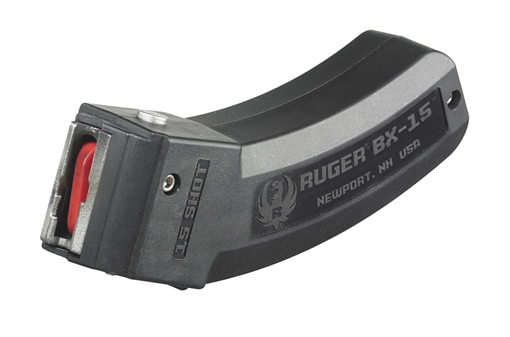Picture of Ruger BX-15 15rd Magazine Fits Ruger 10/22/SR/American Rimfire/ 77/Charger 22LR BX-15 Black 90463